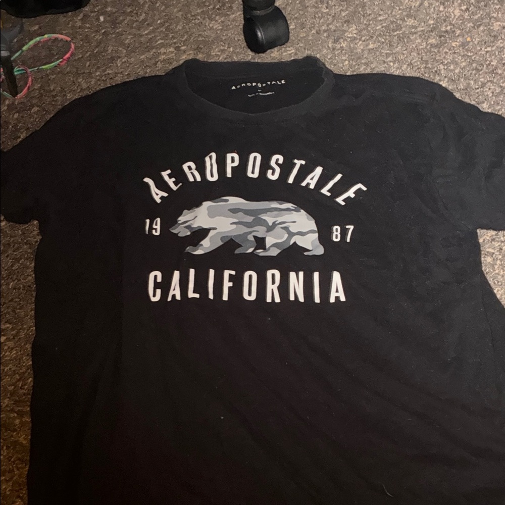 Aeropostale Black California Bear Tee